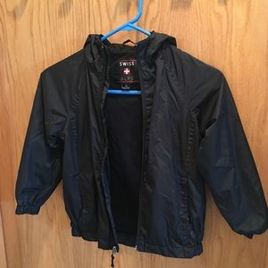 Kids Swiss Alps rain coat